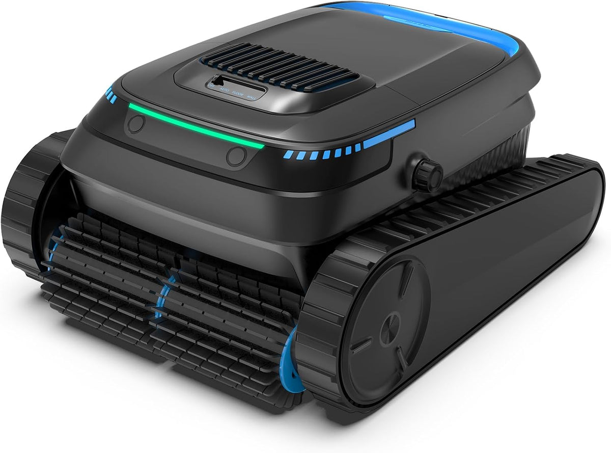 BOTLUXE Systèmes de nettoyage automatique, 18927 L, Noir/Gris, (2026 Upgrade) Robot de piscine Sol et Mur