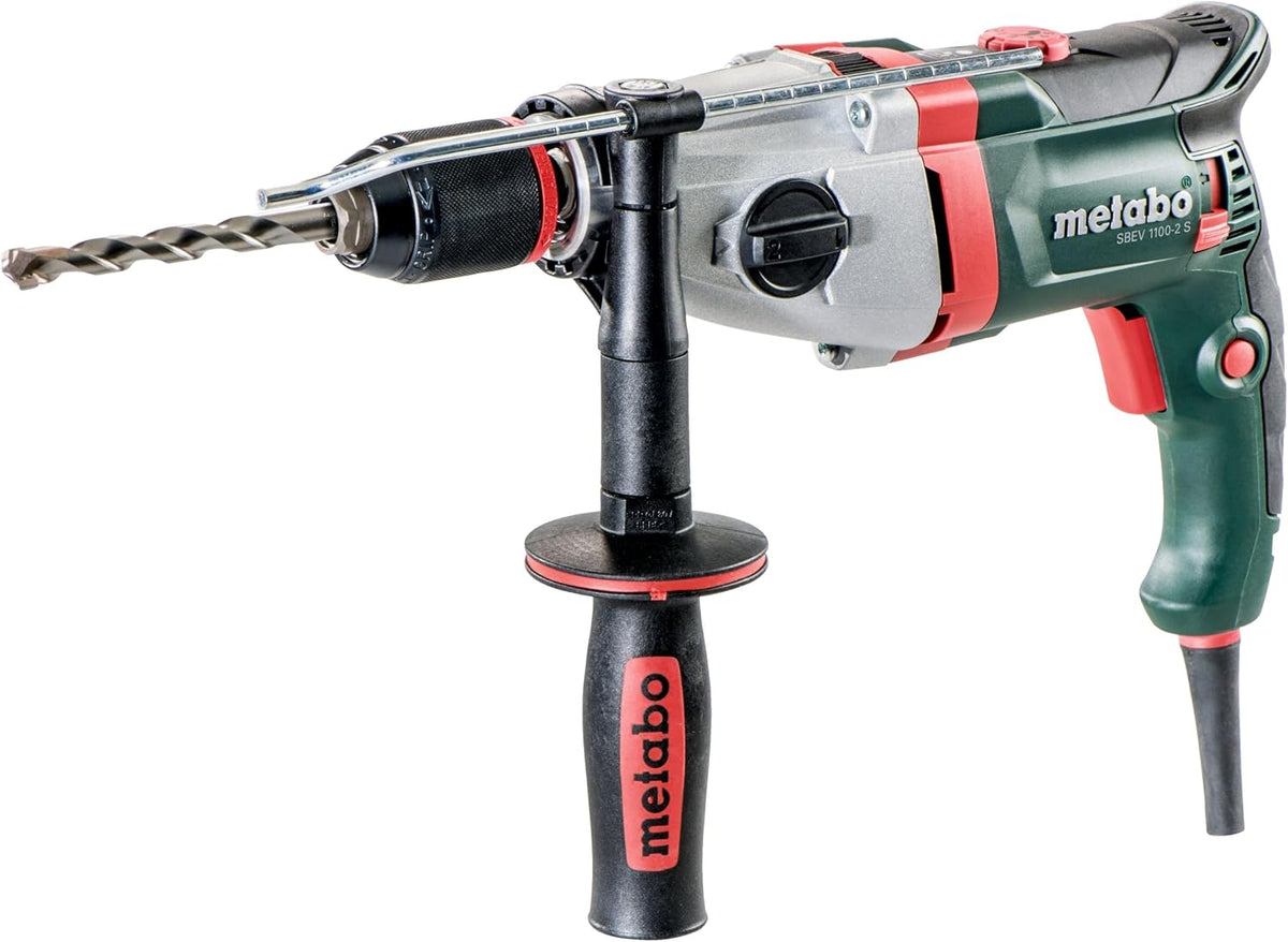 metabo Perceuses à percussion, 1100 W, 43 mm, Gris/Blanc, - Perceuse à percussion - SBEV 1100-2 S