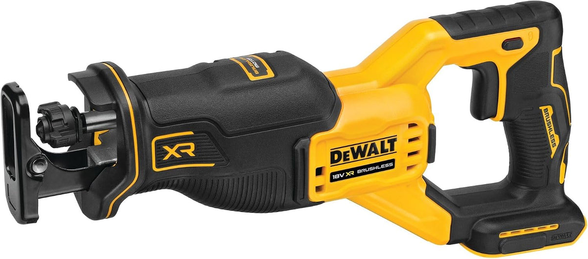 DEWALT Scies égoïnes, 18 V, Noir/Jaune, - Scie sabre sans fil XR Brushless (Produit seul) - DCS382N-XJ