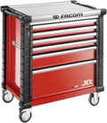 Facom Caisses à outils, Rouge/Gris, JET.6M4A - Servante Jet 6 Tiroirs - 4 Modules par Tiroir
