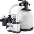 Intex Pompes, 6 m, Gris/Blanc, combo filtre à sable ³/h + sterilisateur au sel qx2100