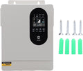 Naroote onduleur, 1600 W, 12 V, Métal, Gris/Noir, Solaire Hybride, Chargeur à Onde Sinusoïdale Pure avec Contrôleur MPPT 60 A
