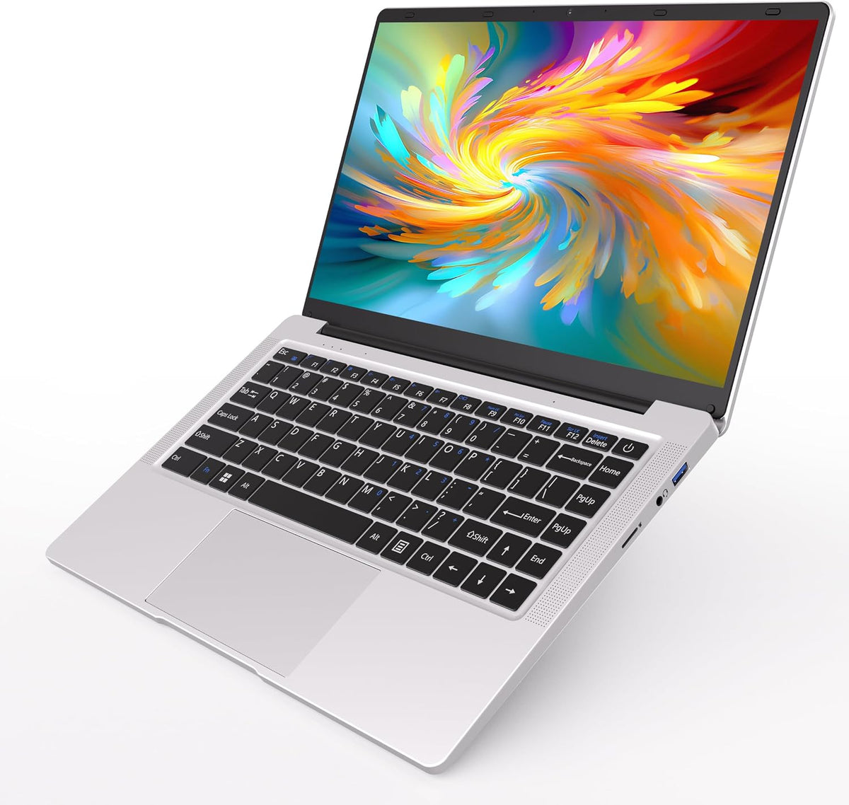 PINSTONE Ordinateurs portables classiques, Gris/Blanc, Ordinateur Portable 14'' N4000 (jusqu'à 2, 6 GHz) 6 Go DDR4 128 Go SSD