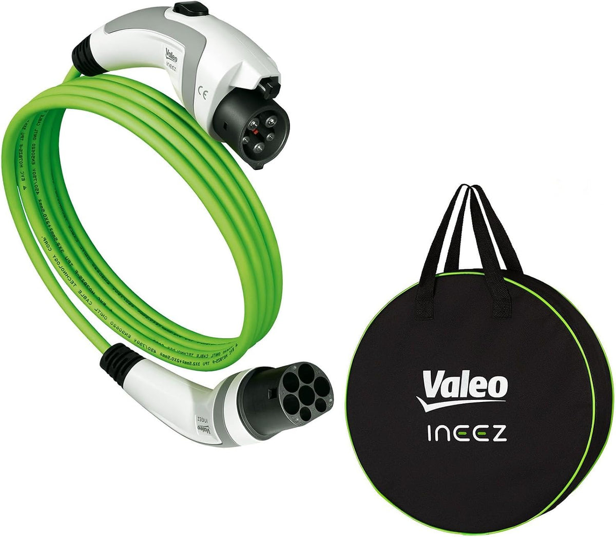 Valeo Accessoires de station de charge, 3,7 KW, 5 m, Noir/Vert
