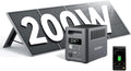 AFERIY groupe électrogène, 1800 W, 200 W, Gris/Noir, Generateur Electrique Portable avec Panneau Solaire Pliable