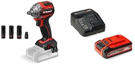 Einhell visseuse à choc, 18 V, 4,0 Ah, Gris/Rouge, Professional s sans fil TP-CW 18/260-C Li BL-Solo Power X-Change (