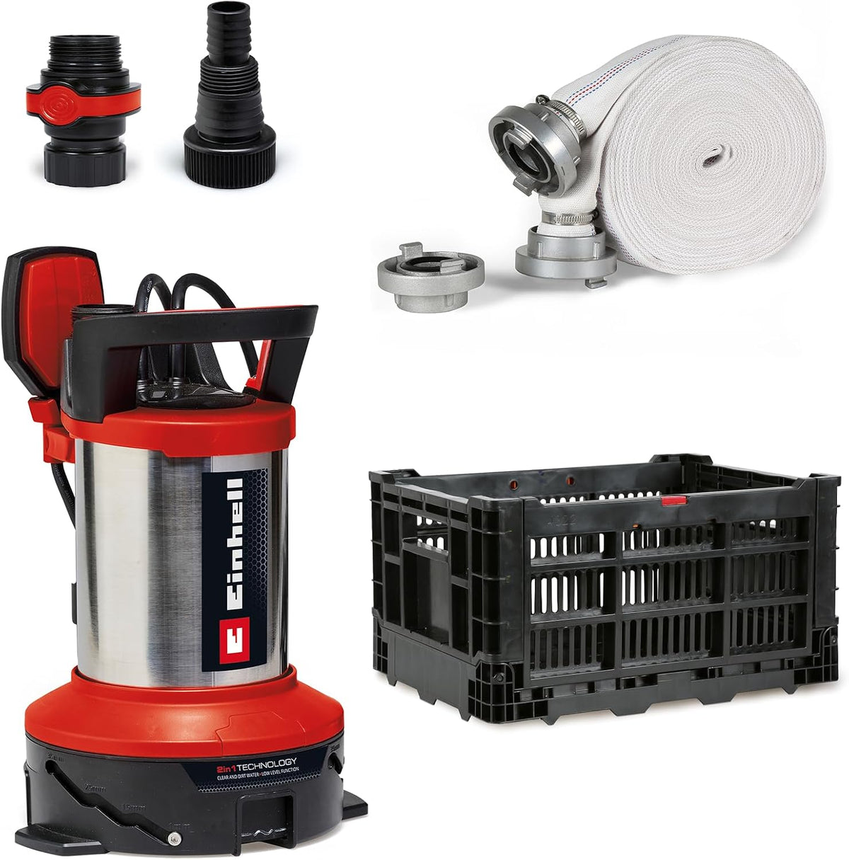 Pompes à eau utilitaires Einhell, Noir/Gris, Pompe de relevage/Kit innondation GE-DP 7535 N LL