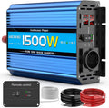 JARXIOKE convertisseur de tension, 12v, 220v, 1500 W, 3000 W, Bleu/Noir, Écran LED, Télécommande