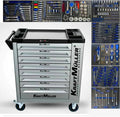 BM TOOLS armoire, Gris/Bleu, Kit Extraction Filtre à Huile