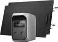 EF ECOFLOW panneau solaire, 1024 Wh, 100 W, Noir/Gris, DELTA 3 Classic et flexible *2