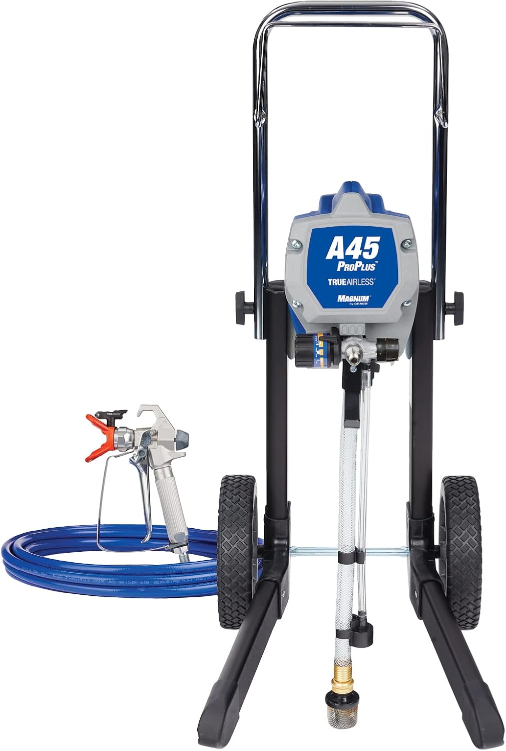 Graco pulvérisateur, 1,17 l, Blanc/Gris, Magnum by 17C245 Pistolet à Peinture airless A45 ProPLUS, unité puissante sur Roues