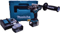 Makita Perceuses à percussion, 18 V, 2x3,0, Bleu/Noir, Perceuse à percussion LXT ( Ah) en MAKPAC - DHP486RFJ