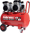 PRODIF Compresseurs d'air, 100l, 230v, 8 bar, Rouge/Gris, Compresseur d'atelier silencieux 3cv - SIL1003