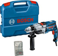 Bosch Professional Perceuses à percussion, 850 W, 000 tr/min, Bleu/Gris, perceuse à percussion GSB 20-2 (puissance
