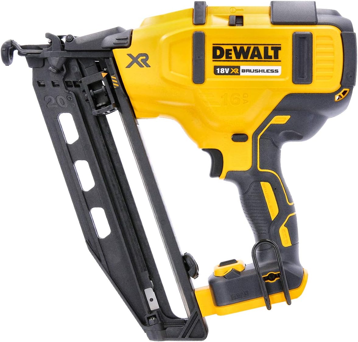 DEWALT Cloueur de charpente, 110 clous., 18 V, Jaune/Noir, DCN660N-XJ
