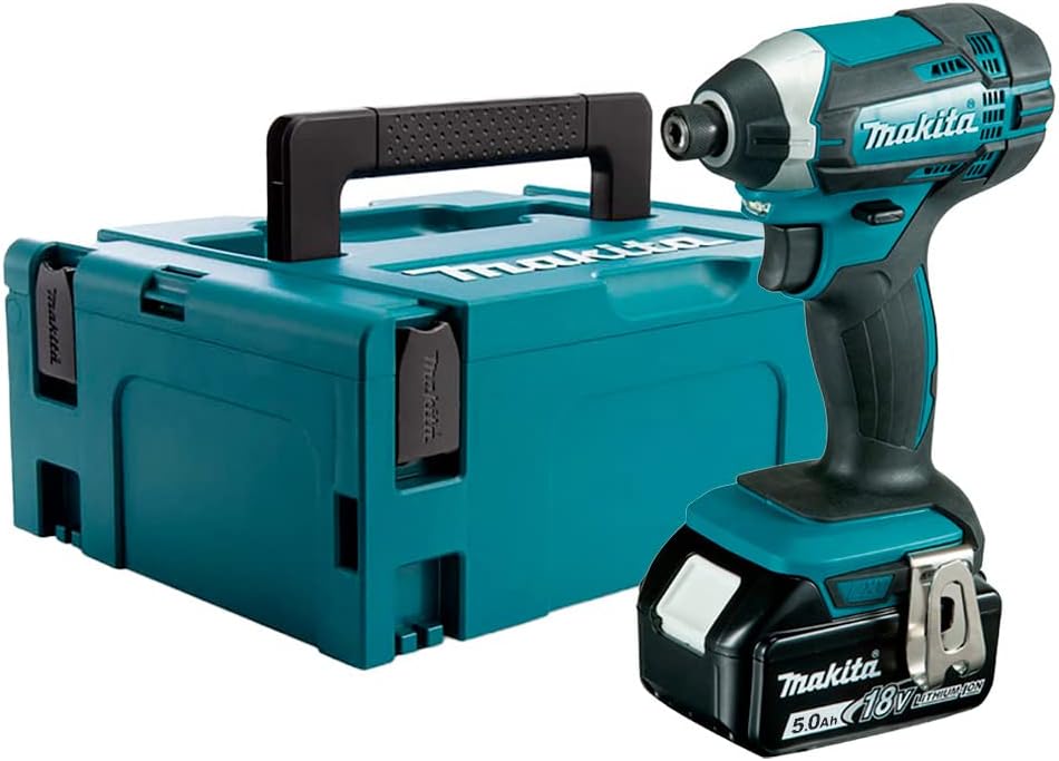 Makita visseuse à choc, 18 V, Bleu/Noir, s LXT + 1x BL1850B + Makpac - DTD152