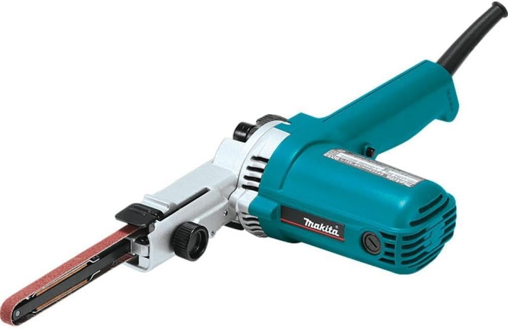 Makita Ponceuses à bande, 500 W, 9 x 533 mm, Bleu/Blanc, Ponceuse à Bande - 9032
