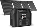 SinKeu batterie, 96 Wh, 40 W, 230 V, 150 W, 12 V, Noir/Gris, Station d'alimentation portable avec panneau solaire