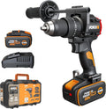 WORX Perceuses à percussion, 20 V MAX, 20 V, Noir/Gris, Perceuse à percussion Brushless 85 Nm WX356