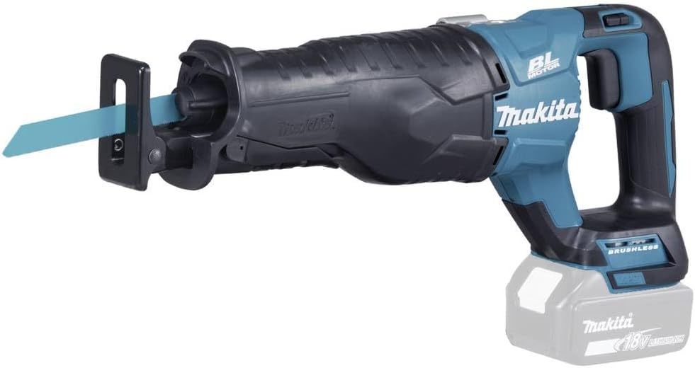 Makita Scies égoïnes, 18 V, Bleu/Gris, Scie sabre LXT (Machine seule) dans valise synthétique - DJR187ZK