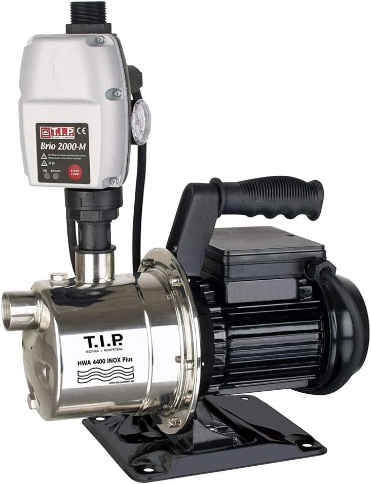 T.I.P. Pompes pour puits, 900 W, Noir/Gris, HWA 4400 INOX Plus Automate d'Eau Domestique en Inox