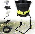 Azcabjie broyeur, 2500 W, 8000 Tr/Min, 30 M, Jaune/Noir, De Feuilles Et Composteur Avec Sac De Rangement, Feuilles électrique De Jardin
