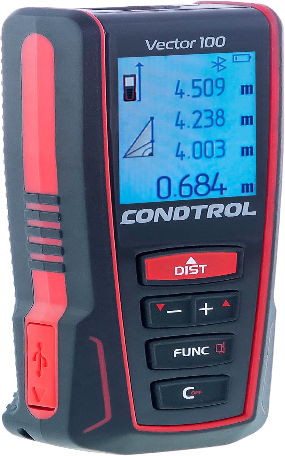 CONDTROL Télémètres laser, 100 M, Rouge, - Télémètre Vector 100 - Portée 0