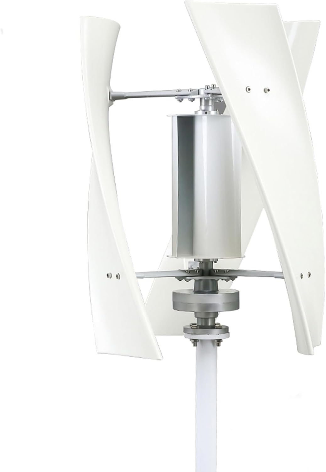 HUIZHITENGDA Turbines éoliennes, 50 dB, 2000 W, 8000 W, fibre de nylon, aluminium, cuivre, acier inoxydable., Blanc/Gris