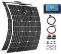 TPTAWF Panneaux solaires, contrôleur de charge MPPT 50 A., 1000 W, 500 W, 12 V, 36 V, Noir/Gris, Kit de flexibles