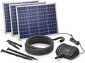 Esotec Cellules solaires, 5000 l, 50 W, Bleu/Gris, Pompe solaire de ruisseau /h avec 3 panneaux solaires, Pompe cascade pour bassin de jardin