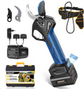 SWANSOFT Sécateurset ciseaux, 36 mm, 16,8 V, 900 W, 4 Ah, 2 Ah, Noir/Gris, [Silencieux et Durable] PRU36 Secateur Electrique Professionnel
