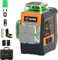 CIGMAN Traceurs de ligne laser, 30 m, Vert, Niveau laser 360 autonivelant à commande gestuelle, laser pour laser chantier