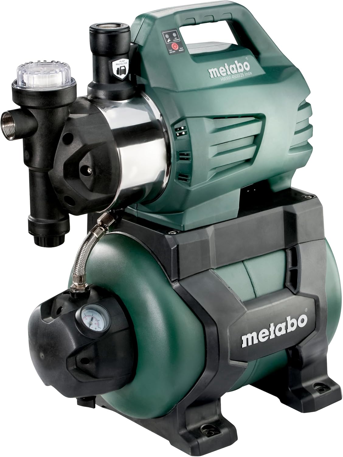 metabo Pompes à haute pression, 600974000 HWWI 4500/25 Surpresseur Domestique Inox Multicolore