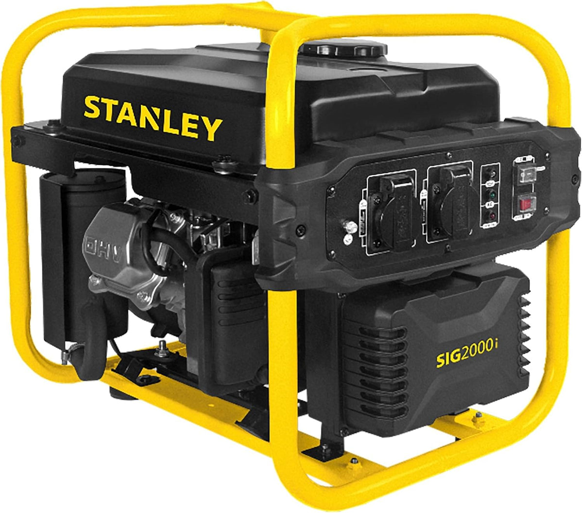 STANLEY groupe électrogène, 000 W, 800 tr/min, 10 l, Noir/Jaune, Générateur Inverter, générateur de courant