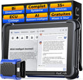 mucar Outils diagnostics pour système de moteur OBD-II, Blanc/Noir, 892BT Valise Diagnostic Auto, Diagnostic Intelligent par IA