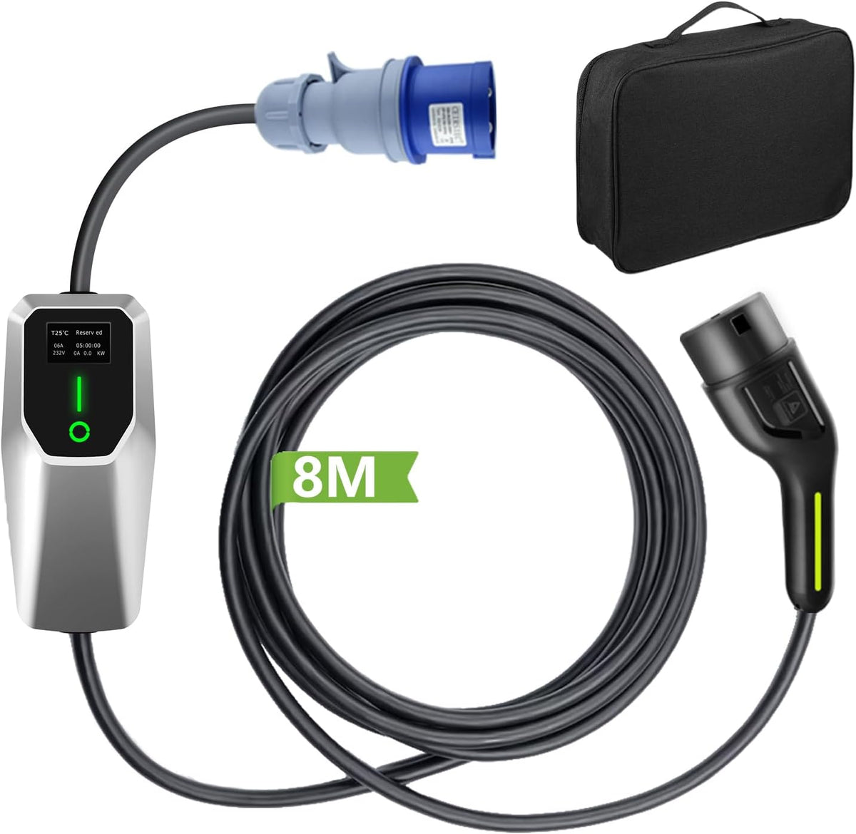 AWESAFE Stations de charge, 7 kW, Noir/Gris, Recharge Voiture Electrique