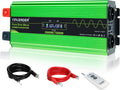 Yinleader onduleur, 12 V, 220 V, 230 V, 3500 W, 7000 W, Vert/Blanc, Convertisseur Pur Sinus ( Crête), Transformateur de Tension avec Télécommande