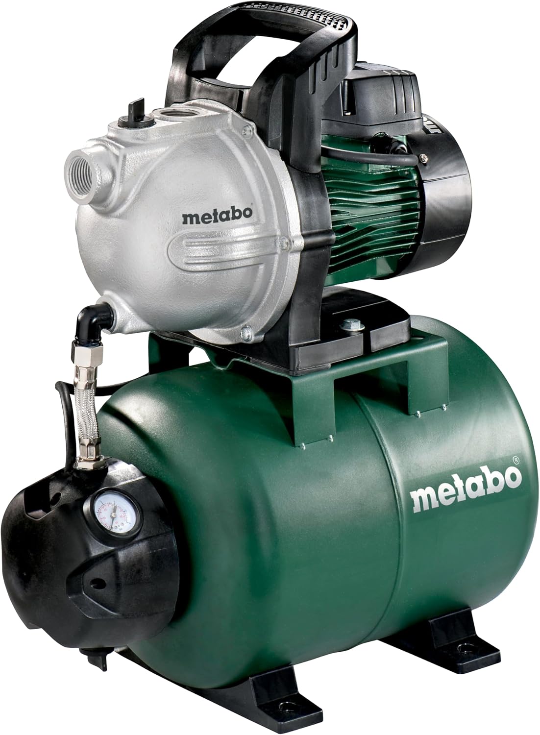 metabo Pompes submersibles, 25 G, 1100 W, 4000 l, 46 m, Vert/Gris, Installation d'eau domestique HWW 4000/ (600971000) Box