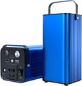 HTDRE Groupes éléctrogènes, 19 x 11,5 x 9 cm, 577 Wh, Bleu, Centrale électrique Portable, Batterie de Secours au Lithium