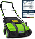BRAST Scarificateurs, 1800 W, 40 cm, 55l, Noir/Vert, scarificateur électrique - largeur de travail, 2en1 rouleau scarificateur et aérateur