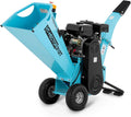 Hillvert broyeur, 80 mm, 600 tr/min, 145 W, 3,6 l, 196 cm, Bleu/Noir, HT-HECTOR 212T de végétaux Essence (ø max