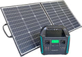 SWAREY panneau solaire, 1000 W, 100 W, 725,76 Wh, Bleu/Gris, Station d'énergie portable S1000 +, Recharge Secteur/Véhicule/Solaire