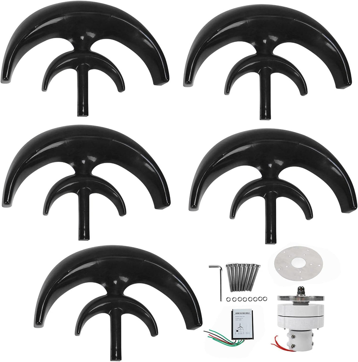 Haofy groupe électrogène, 800 W, 48 V, acier allié + plastique, Noir