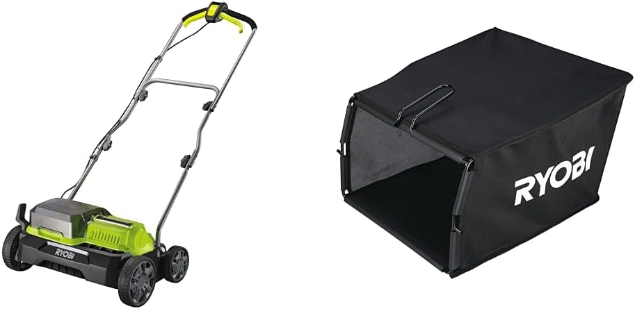 RYOBI Scarificateurs, 18 V, 35 cm, 18 V, 55 L, Vert, RY18SFX35A-0 One+ Cordless Brushless Scarifier