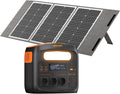 NECESPOW batterie, 1102,5 Wh (294 000 mAh)., 1800 W, 100 W, 1024 Wh, Gris/Noir, Station d'alimentation portable avec panneau solaire