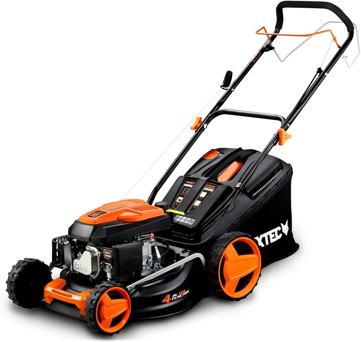 Fuxtec tondeuse à gazon, 46 cm, 50 L, Noir/Blanc