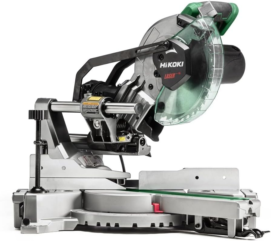 HIKOKI Scies circulaires, 1100 W, 216 mm, Gris/Noir, C8FSHGWAZ Scie à Panneaux, Coupe Laser et LED