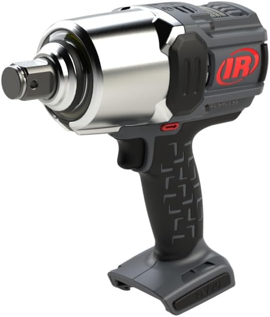 Ingersoll-Rand Visseuses à choc, 20 V, Noir/Gris, 1 Inch Clé à Chocs Sans Fil, Outil Nu, Anneau de Friction avec Trou Traversant