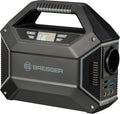 BRESSER Piles rechargeables, 200 x 90 x 170 mm / Poids : 1600 grammes, 100 W, 230 V, Noir/Gris