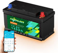 Mjbsan Batteries de voiture, 12 V., 140 Ah, 1792 Wh, phosphate de fer de lithium 4., noir | Taille : 352 mm x 174 mm x 190 mm 2
